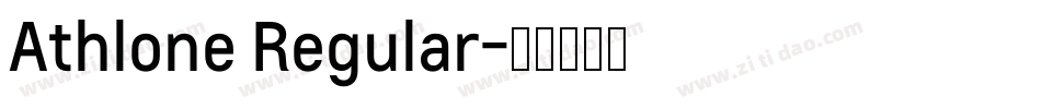 Athlone Regular字体转换